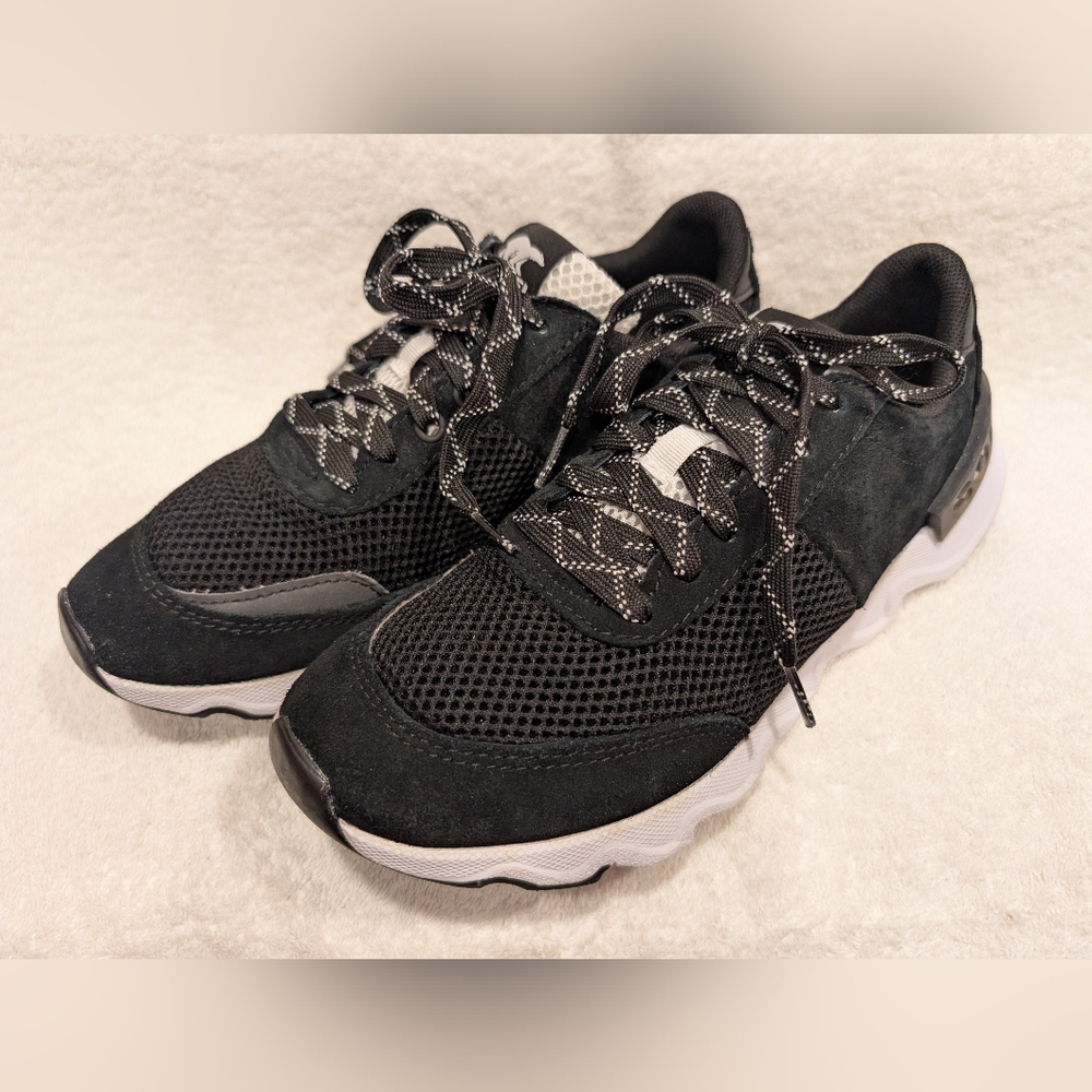 Sorel Kinetic Renegade Black Lite Lace Sneakers Women's 8.5 NL3516-010 NICE